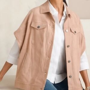 Chico's Trucker Vest Shacket